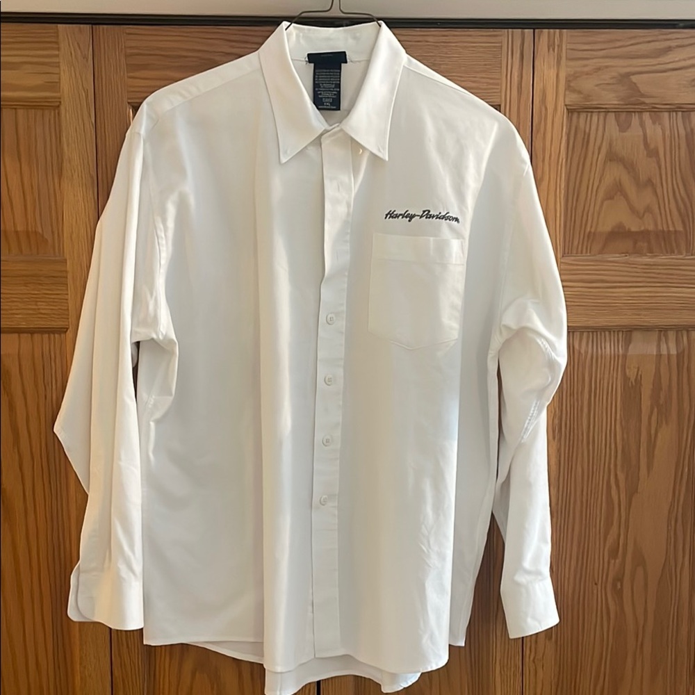 Harley-Davidson White Dress Shirt